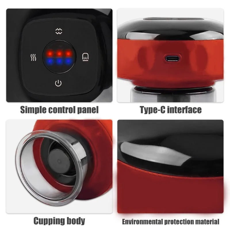 𝐇𝐞𝐚𝐥𝐭𝐡𝐂𝐚𝐫𝐞™ Smart Cupping Massager Device