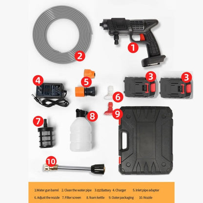 Rechargeable High Pressure Washer Gun for Multi Use (02 Batteries) - مسدس غسيل بالضغط العالي قابل للشحن ومتعدد الاستخدامات (بطاريتان)