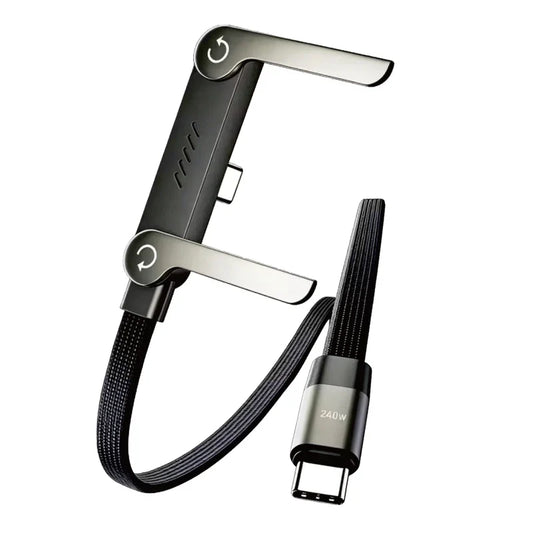 240W Fast Charging Flat Nylon Stand Cable