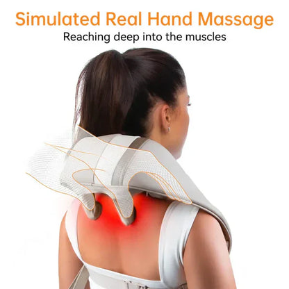 🎁 Last Day Promotion Save 65% - 𝐄𝐚𝐬𝐲𝐂𝐨𝐦𝐟𝐨𝐫𝐭™ Neck & Shoulder Massager– جهاز تدليك الرقبة والكتف