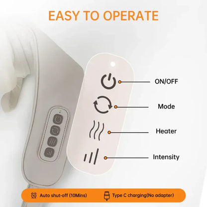 🎁 Last Day Promotion Save 65% - 𝐄𝐚𝐬𝐲𝐂𝐨𝐦𝐟𝐨𝐫𝐭™ Neck & Shoulder Massager– جهاز تدليك الرقبة والكتف