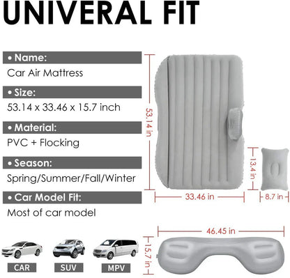 🚗 Luxury Car Inflatable Bed - سرير سيارة فاخر قابل للنفخ مع مضخة ووسادتين هوائيتين