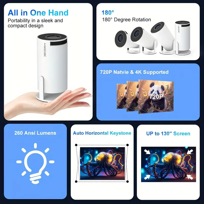 MagCubic™ Spotlight HD Projector - Home Theater