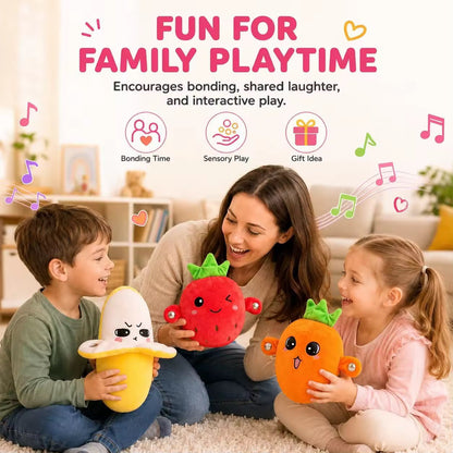 Interactive Fruit Plush Toy for Kids – Sensory Rhythm & Music Toy 🎵