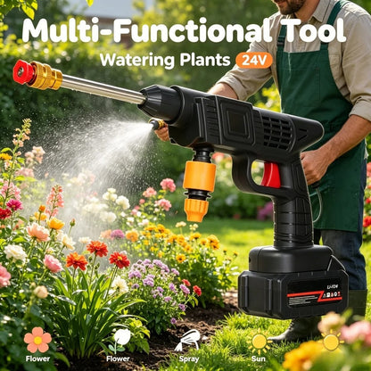 Rechargeable High Pressure Washer Gun for Multi Use (02 Batteries) - مسدس غسيل بالضغط العالي قابل للشحن ومتعدد الاستخدامات (بطاريتان)