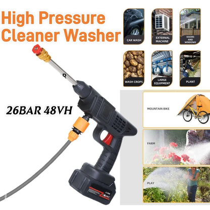Rechargeable High Pressure Washer Gun for Multi Use (02 Batteries) - مسدس غسيل بالضغط العالي قابل للشحن ومتعدد الاستخدامات (بطاريتان)