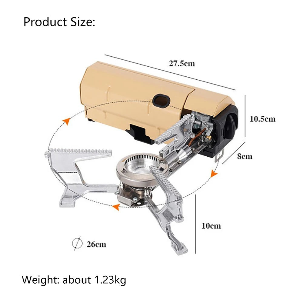 🎁 Today Promotion - 𝐄𝐚𝐬𝐲𝐇𝐢𝐤𝐞™ - Portable Outdoor Gas Stove For Camping & Hiking