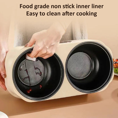 𝐄𝐚𝐬𝐲𝐂𝐨𝐨𝐤™ Portable Multi-Function Double-Pot Steam Cooker