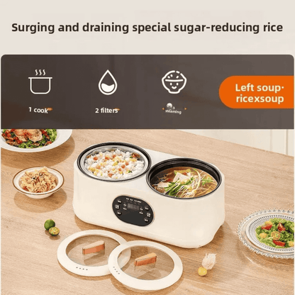 𝐄𝐚𝐬𝐲𝐂𝐨𝐨𝐤™ Portable Multi-Function Double-Pot Steam Cooker